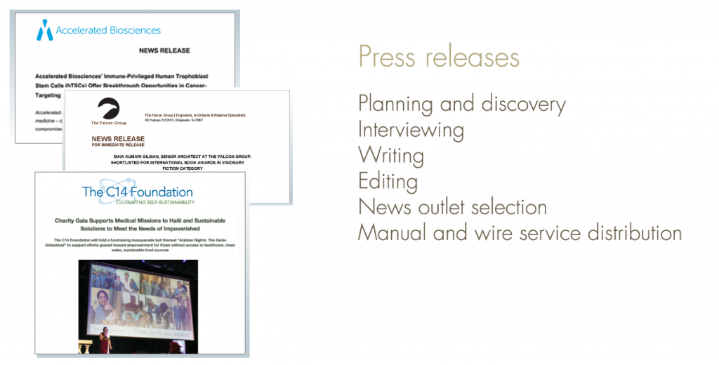 Press releases - Stone's Throw Creative Communications